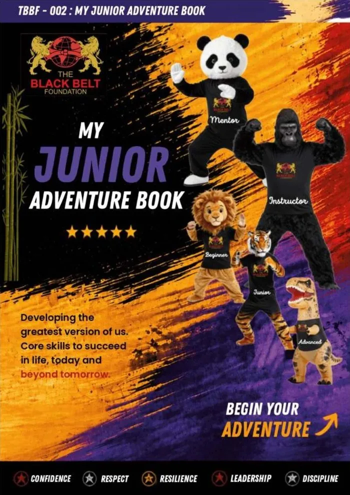 Junior Adventure Book cover The Black Belt Foundation Chorley